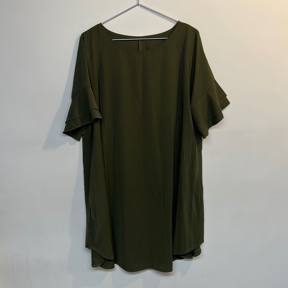 Shein brand women’s dress size 1XL green color